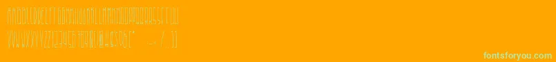 フォントBeeeer – オレンジの背景に緑のフォント