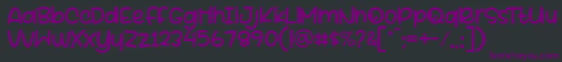 Beelova Font by 7Ntypes D Font – Purple Fonts on Black Background