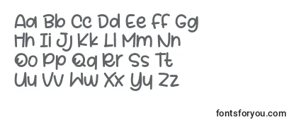 Überblick über die Schriftart Beelova Font by 7Ntypes D