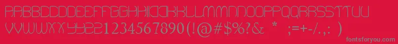 Been Hanging Around Font – Gray Fonts on Red Background