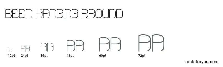 Been Hanging Around Font Sizes