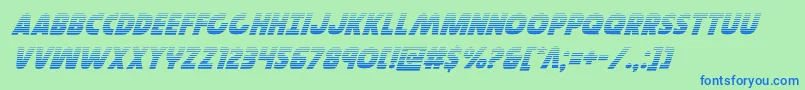 Governorgradital Font – Blue Fonts on Green Background