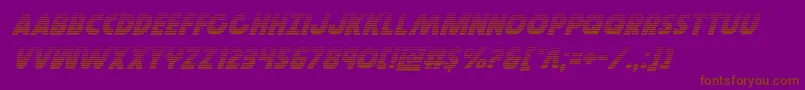 Governorgradital Font – Brown Fonts on Purple Background