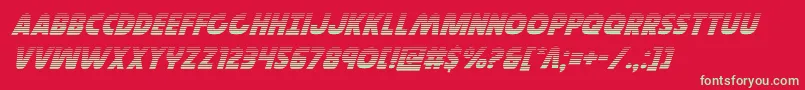 Governorgradital Font – Green Fonts on Red Background