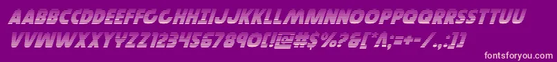 Governorgradital Font – Pink Fonts on Purple Background