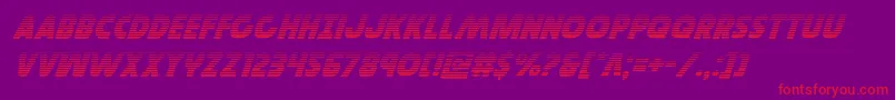 Governorgradital Font – Red Fonts on Purple Background