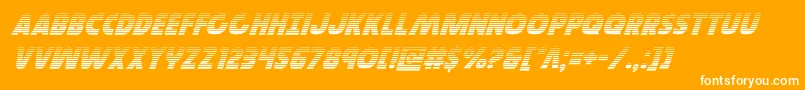 Governorgradital Font – White Fonts on Orange Background