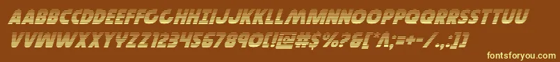 Governorgradital Font – Yellow Fonts on Brown Background