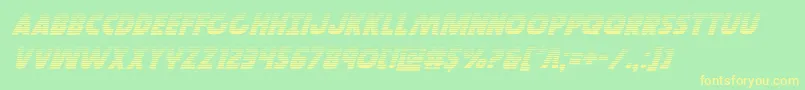 Governorgradital-fontti – keltaiset fontit vihreällä taustalla