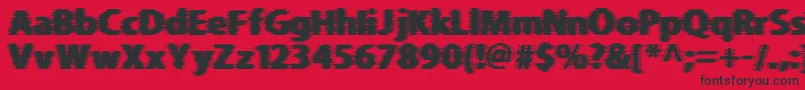 Beer Goggles Font – Black Fonts on Red Background