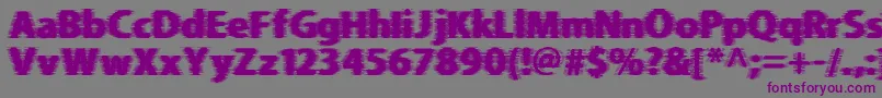 Beer Goggles Font – Purple Fonts on Gray Background