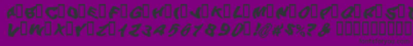 BEERG    Font – Black Fonts on Purple Background