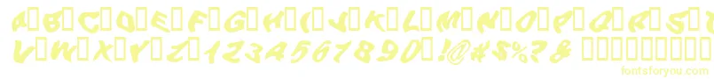 Шрифт BEERG    – жёлтые шрифты