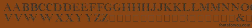 Beffle Medium Font – Black Fonts on Brown Background