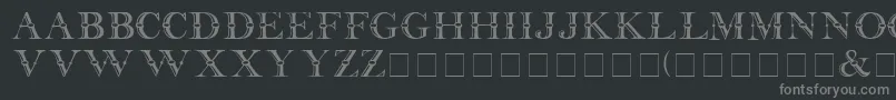 Beffle Medium Font – Gray Fonts on Black Background