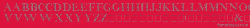 Beffle Medium Font – Gray Fonts on Red Background