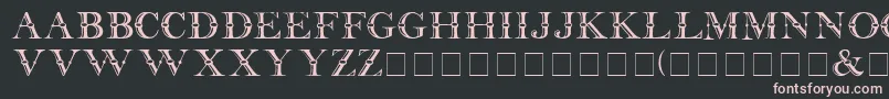 Beffle Medium Font – Pink Fonts on Black Background