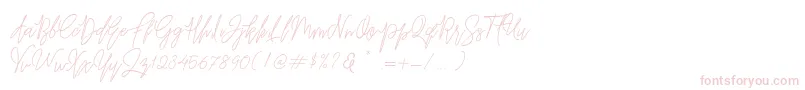Шрифт Befindisa – розовые шрифты