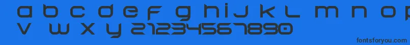 Begok v15 Free Font – Black Fonts on Blue Background