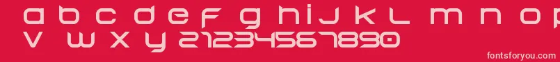 フォントBegok v15 Free – 赤い背景にピンクのフォント