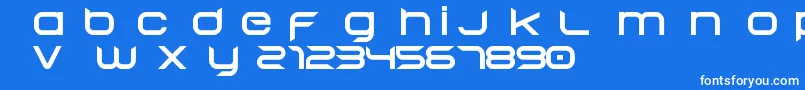 Police Begok v15 Free – polices blanches sur fond bleu