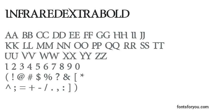 InfraredExtraboldフォント–アルファベット、数字、特殊文字
