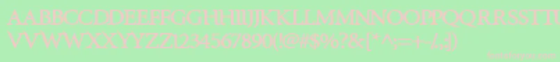 InfraredExtrabold Font – Pink Fonts on Green Background