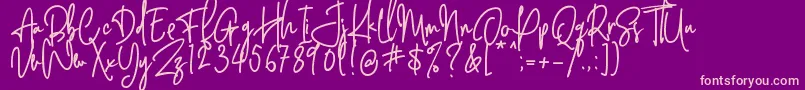 Behavior Indihome   Regular Font – Pink Fonts on Purple Background