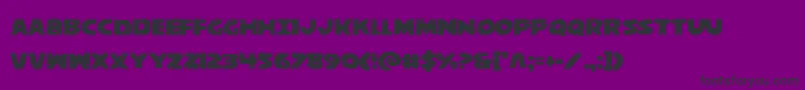 behemuth Font – Black Fonts on Purple Background