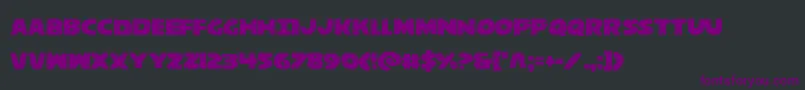 behemuth Font – Purple Fonts on Black Background