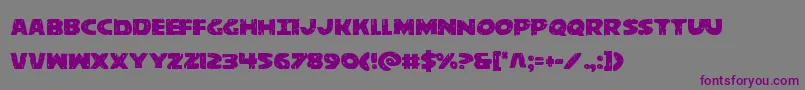 behemuth Font – Purple Fonts on Gray Background