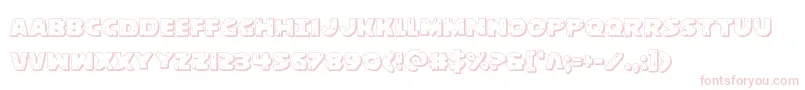 behemuth3d Font – Pink Fonts on White Background