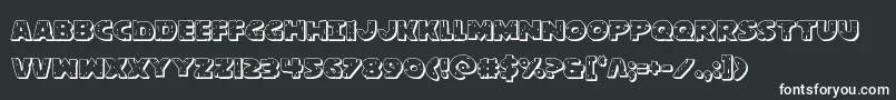 behemuth3d-Schriftart – Weiße Schriften