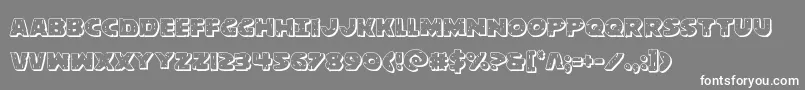 behemuth3d-Schriftart – Weiße Schriften auf grauem Hintergrund