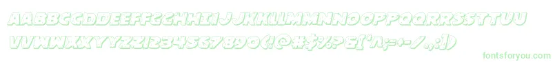 behemuth3dital-Schriftart – Grüne Schriften auf weißem Hintergrund