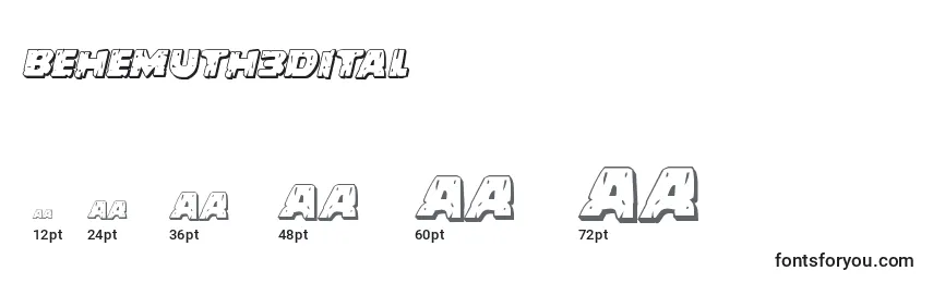 Behemuth3dital Font Sizes
