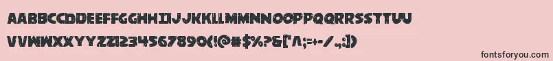 behemuthcond Font – Black Fonts on Pink Background