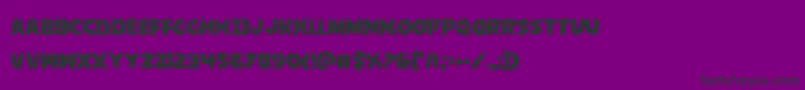 behemuthcond Font – Black Fonts on Purple Background