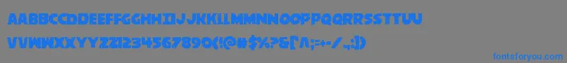 behemuthcond Font – Blue Fonts on Gray Background