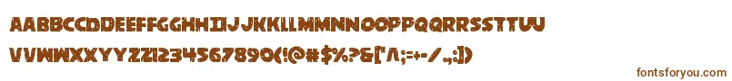 behemuthcond Font – Brown Fonts on White Background