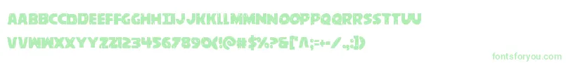 behemuthcond Font – Green Fonts on White Background