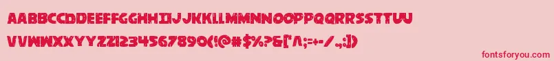 behemuthcond Font – Red Fonts on Pink Background