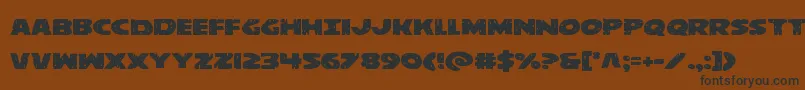 behemuthexpand Font – Black Fonts on Brown Background