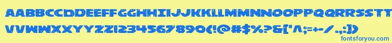 fuente behemuthexpand – Fuentes Azules Sobre Fondo Amarillo