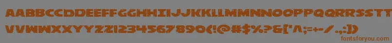 behemuthexpand Font – Brown Fonts on Gray Background