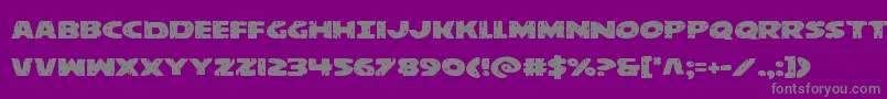 Police behemuthexpand – polices grises sur fond violet