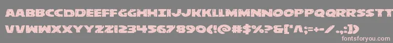 behemuthexpand-Schriftart – Rosa Schriften auf grauem Hintergrund