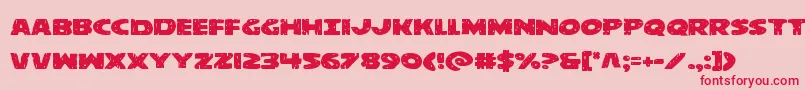 behemuthexpand-Schriftart – Rote Schriften auf rosa Hintergrund