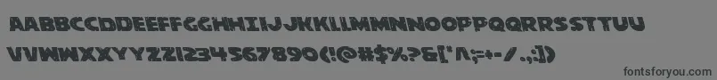 behemuthleft Font – Black Fonts on Gray Background