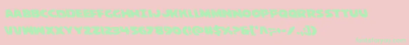 behemuthleft Font – Green Fonts on Pink Background